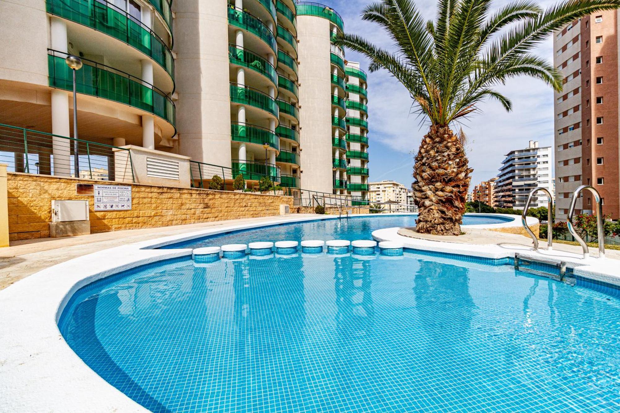 Apartment Vilapark With Pool, Free Parking, Terrace, Beach 貝尼多姆 外观 照片
