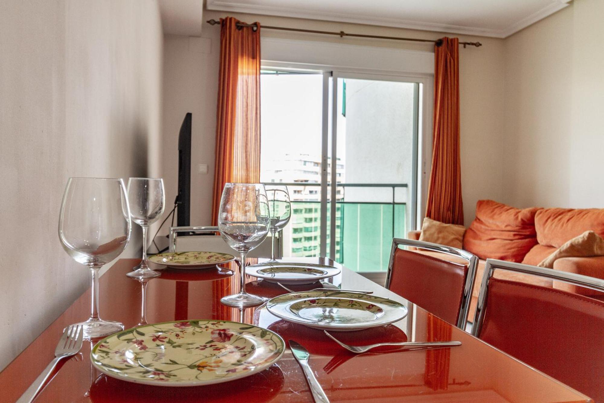 Apartment Vilapark With Pool, Free Parking, Terrace, Beach 貝尼多姆 外观 照片