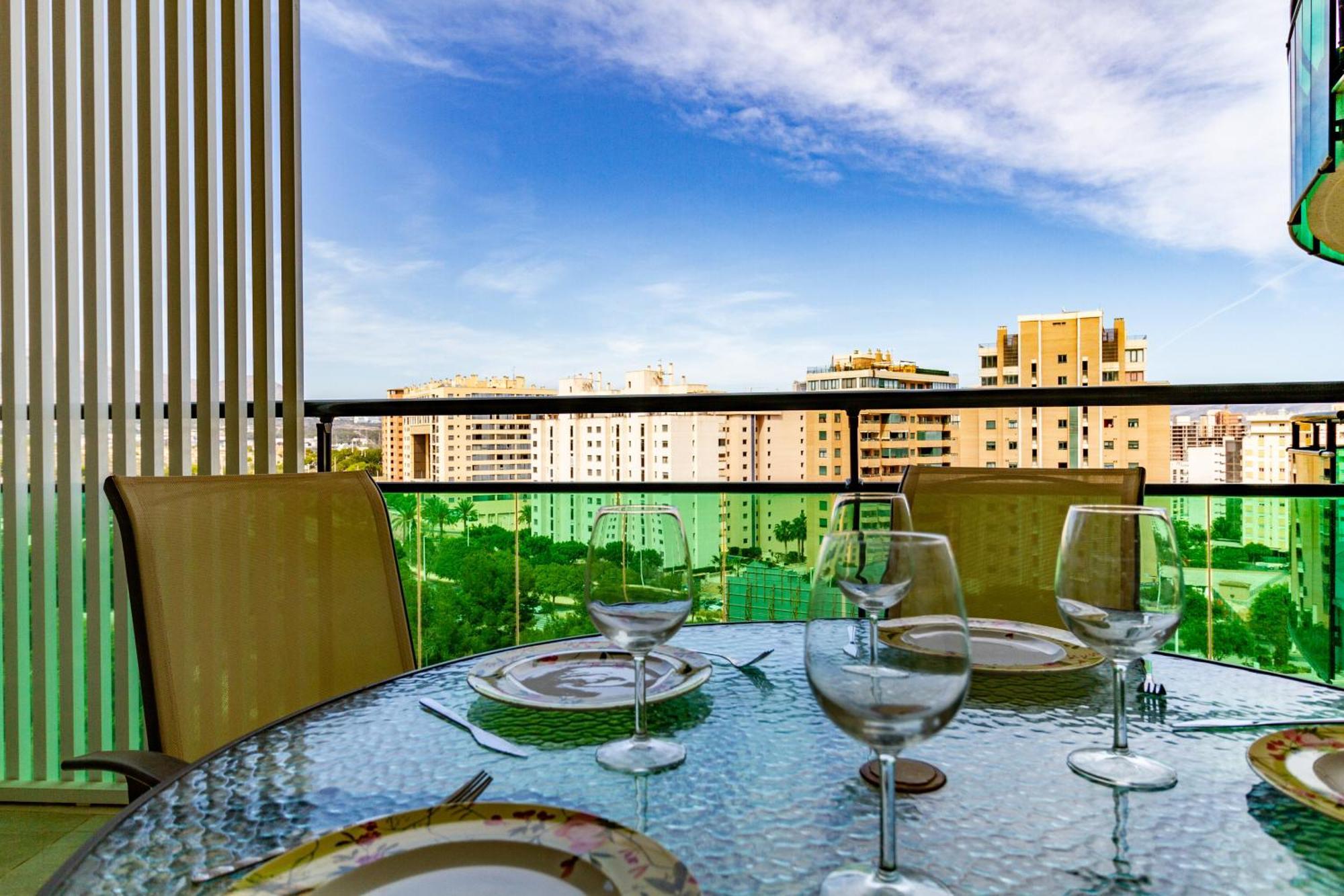 Apartment Vilapark With Pool, Free Parking, Terrace, Beach 貝尼多姆 外观 照片